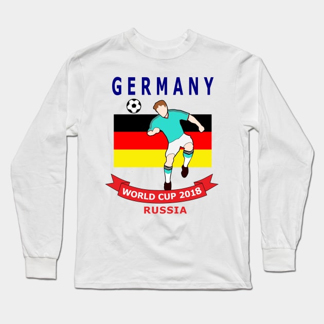 Germany World Cup 2018 Long Sleeve T-Shirt by denip